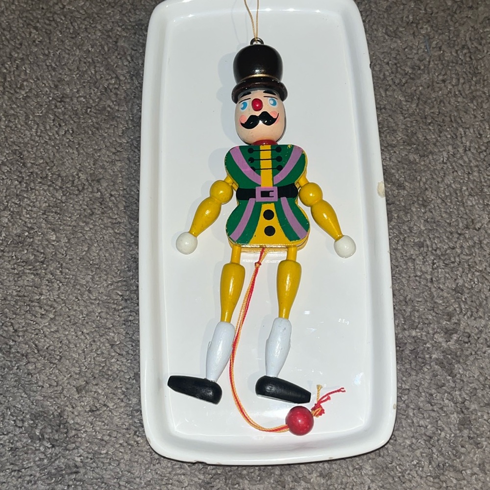 Nutcracker Ornament 1980s VNTG